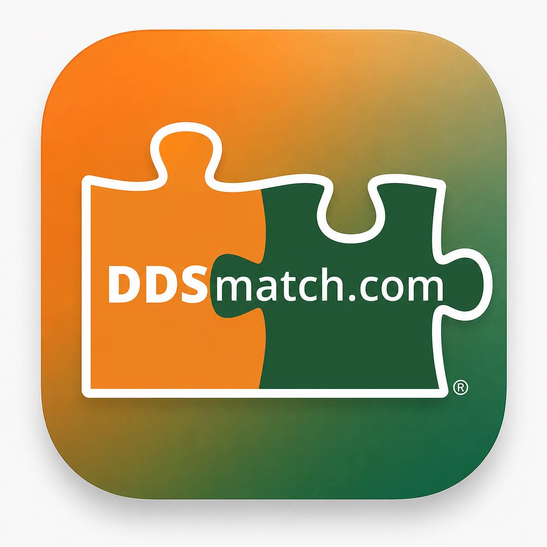 DDSmatch app swipe-based dental practice listing interface
